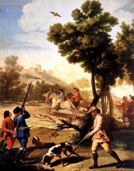 Francisco de goya y Lucientes The Quail Shoot china oil painting image